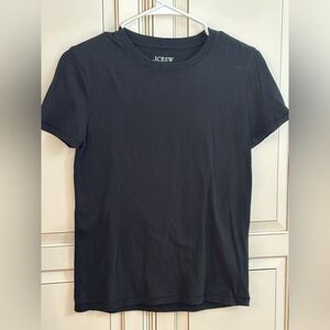 J.Crew Vintage Jersey Black Tee-size XXS